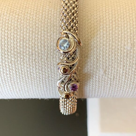 Brand new Phillip Gavriel BAROQUE CUFF WITH GEMSTONES & 18K GOLD - Picture 7 of 16